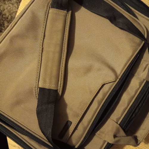 Tucano laptop bag used, beige and brown