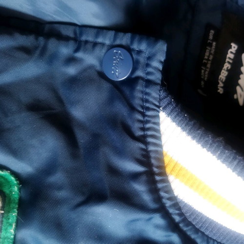 Pull & Bear STWD Navy varsity bomber jacket size L like new