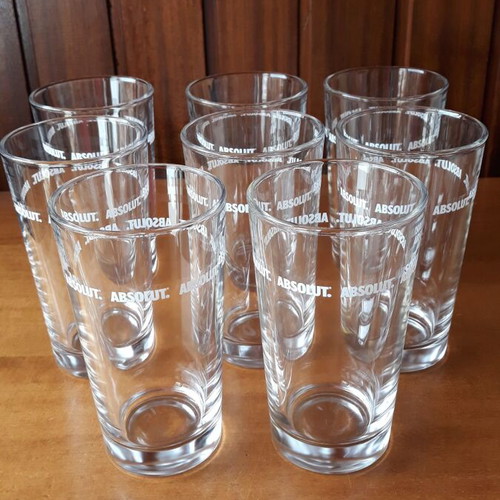 Absolut Glasses set of 8 new, collectible