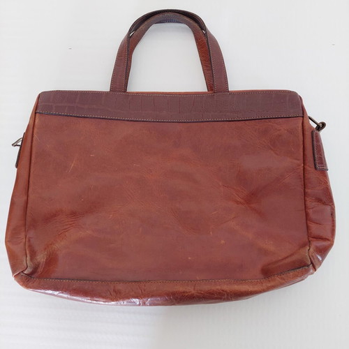El Campero vintage leather shoulder bag brown like new