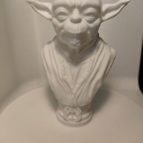 Yoda bust new, 14 cm 3D printed