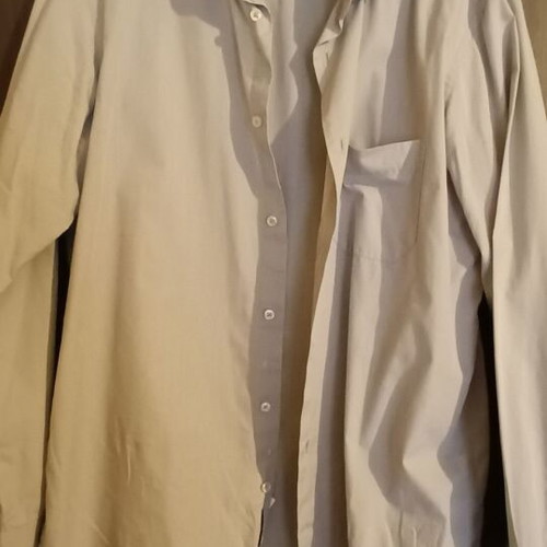 Oxford Company shirt gray beige large like new