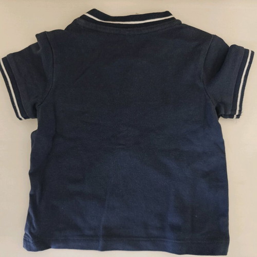 Baby polo shirt used for 6-9 months in dark blue