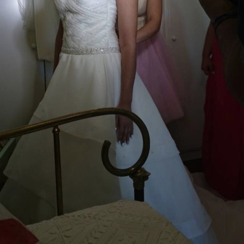 Wedding dress like new, size S, white