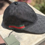 Gucci cap new, black, one size adjustable