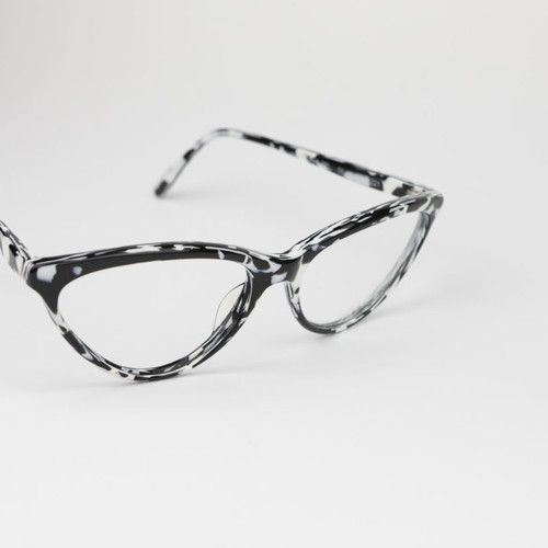 Robert La Roche eyeglasses new, vintage 80s, black and white