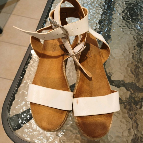White sandals used size 36