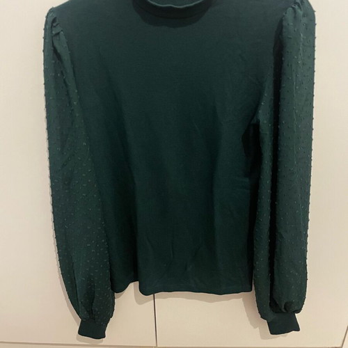 Stradivarius knitted blouse with transparent sleeves like new, size S