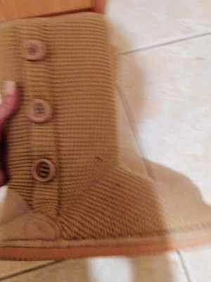 Boots with knitted texture and buttons size 36.5 new