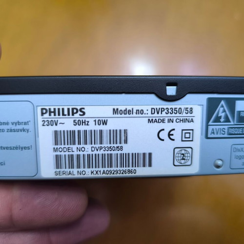 Philips DVD Player DVP3350/58 used with USB, disc tray not opening