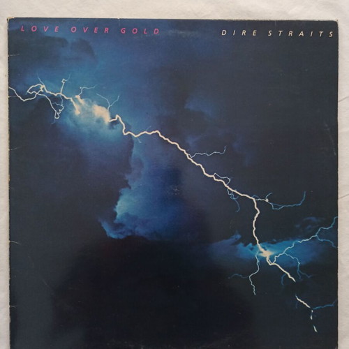 Dire Straits Love Over Gold vinyl record used, rock