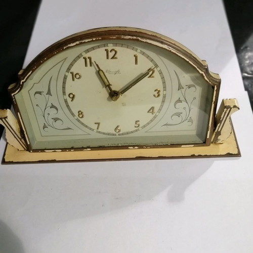 Vintage alarm clocks used, set of 2, analog tabletop