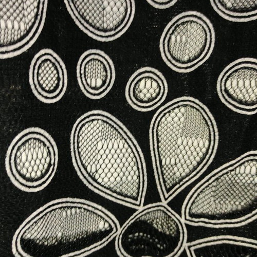 Promod Flower Power Space Age Mod Mini Dress like new, black and grey