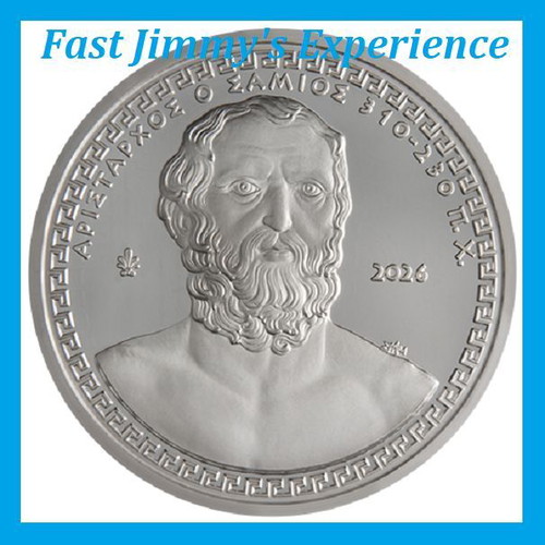 Official Silver Proof Coin 10 Euro Aristarchos of Samos 2026 new
