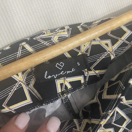Love Me Apparel high-waisted pants like new, size S, black and white