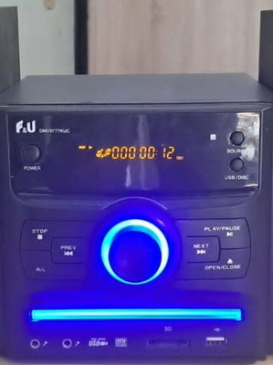 F&U DMV9777KUC 2.0 Sound System 20W with DVD USB Media Player Radio Card Reader like new