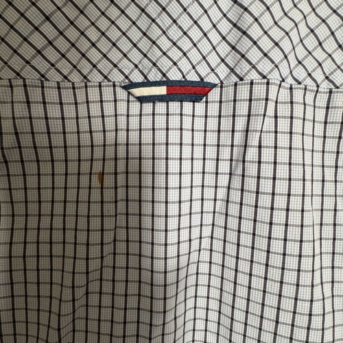 Tommy Jeans men's shirt medium blue black check like new