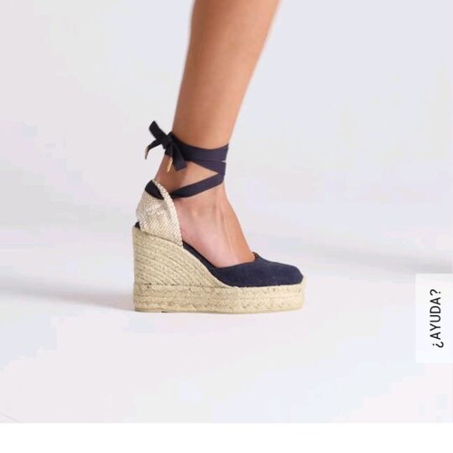 Castaner platforms used beige with brown laces size 37