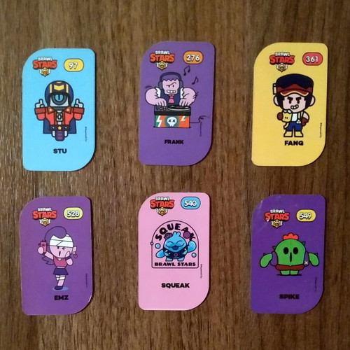 Brawl Stars tags pack of 6 like new