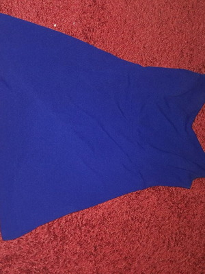 Zara dress with built-in shorts, electric blue like new