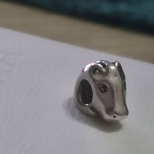Pandora horse head charm, silver