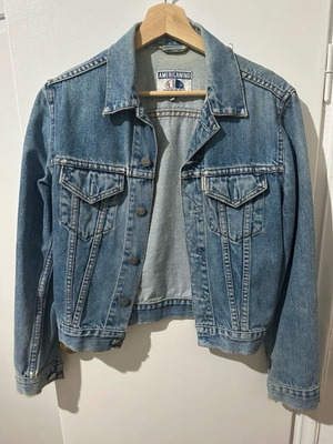 Denim jacket Americanino used, blue, size S with small tear