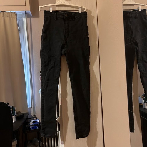 Skinny jean used Pull & Bear black size S 36 8 no front pockets