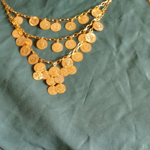 Handmade necklaces set of two, new, copper and zinc