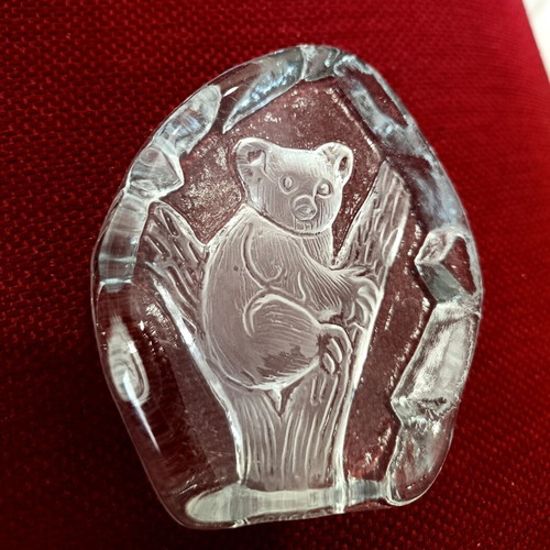 Vintage glass koala decoration from Australia, like new