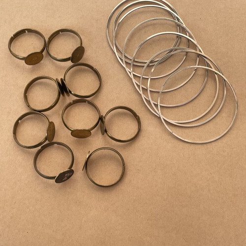 Metal components pack for jewelry making