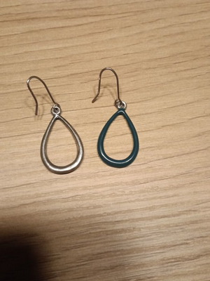 Teardrop earrings color petrol new