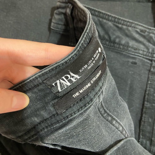 Zara black jeans used, size M-L in good condition