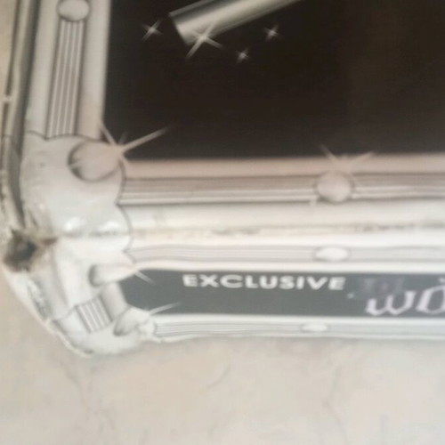 Magic suitcase used, missing three glasses, box with tears