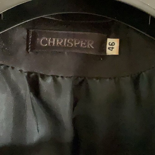 Chrisper Black Satin Finish Women's Blazer like new, size 46