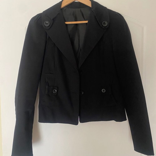 Black Fitted Jacket Small Like New