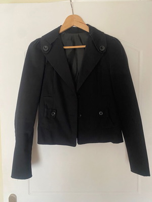 Black Fitted Jacket Small Like New