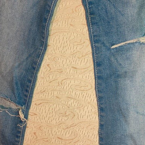 Set crop top Taily Wiejl small and jeans 36 slim fit