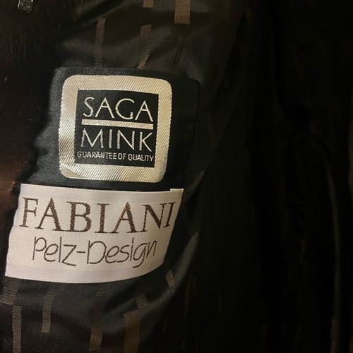 Fabiani Pelz-Design mink fur coat like new, brown, vintage
