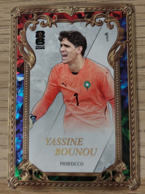 2026 Panini Kayou FIFA World Cup Ultra Yassine Bounou αυτοκόλλητο με χρυσή κορνίζα
