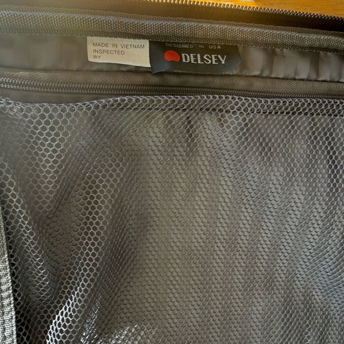 Delsey Black Suitcase Used Large Size