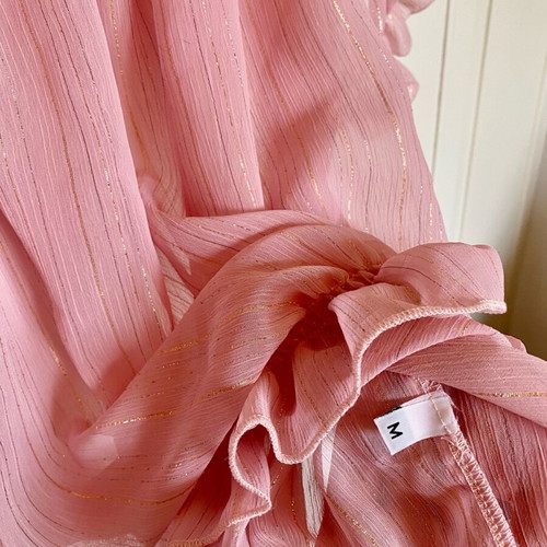 Sheer pink top by Emmanuel Navarro like new, size M