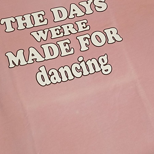 Bershka Unisex Pink Wide T-shirt Used with Logo