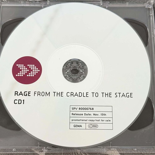 Rage From The Cradle To The Stage 2CD promo used, metal