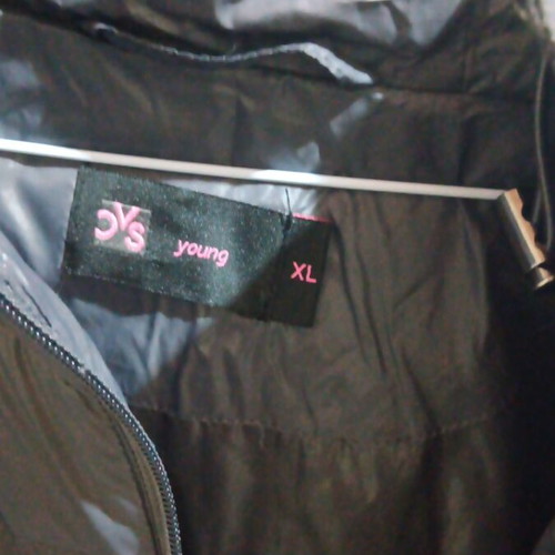 Women's jacket with hood gray like new size M