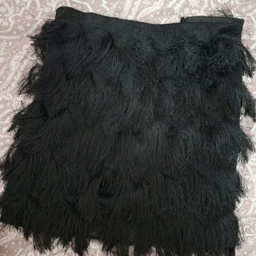 Tally Weijl skirt like new, mini with threads, black, size S