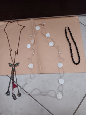 Necklaces used, multicolored, sold separately
