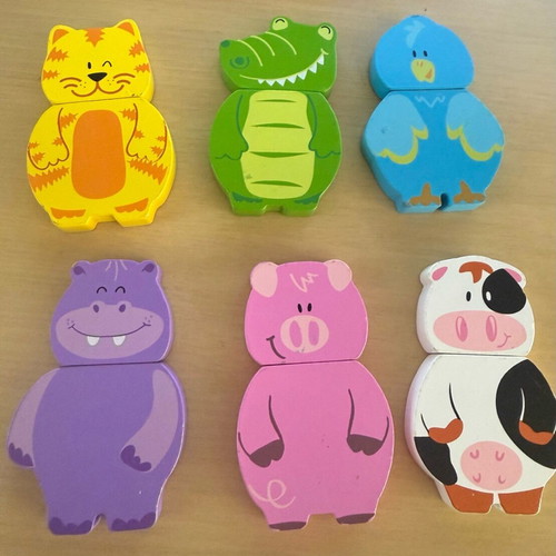 Magnetic Puzzle with 6 Animals Goula like new