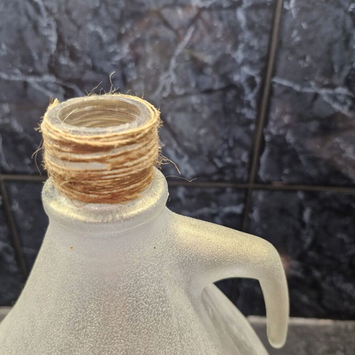 Glass decorative item like new with pearly frosted glass effect