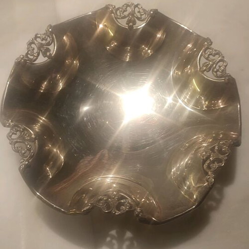 Silver-plated utensils used for serving or decoration