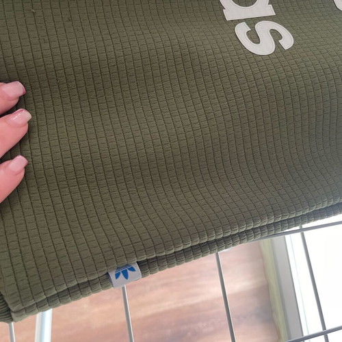 Adidas sweater used, size small, green